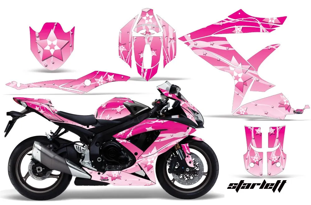 Suzuki GSXR 600 / 750 Graphic Kit - 2008-2010 Starlett Pink