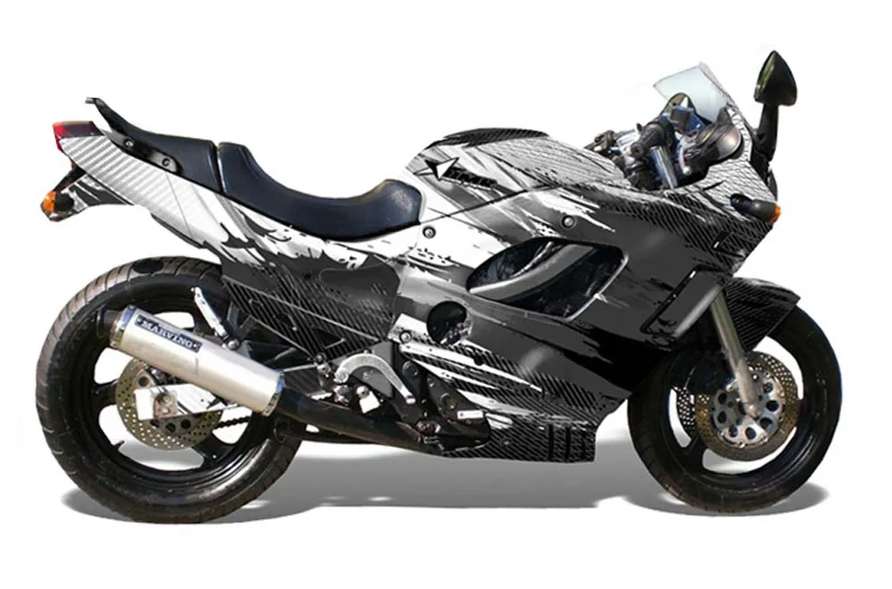 Suzuki GSXR 600F / 750F Katana Graphic Kit - 1988-1997 Carbon X Black