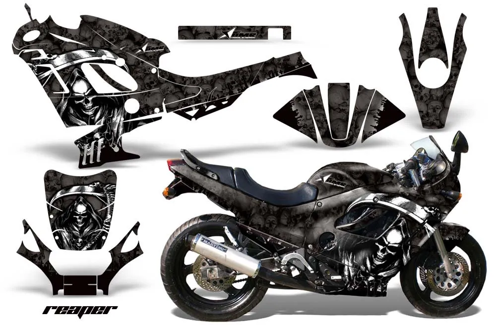 Suzuki GSXR 600F / 750F Katana Graphic Kit - 1988-1997 Reaper Black