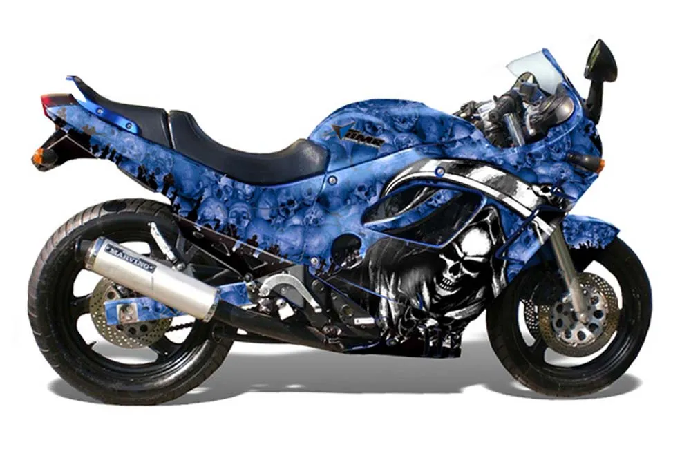 Suzuki GSXR 600F / 750F Katana Graphic Kit - 1988-1997 Reaper Blue