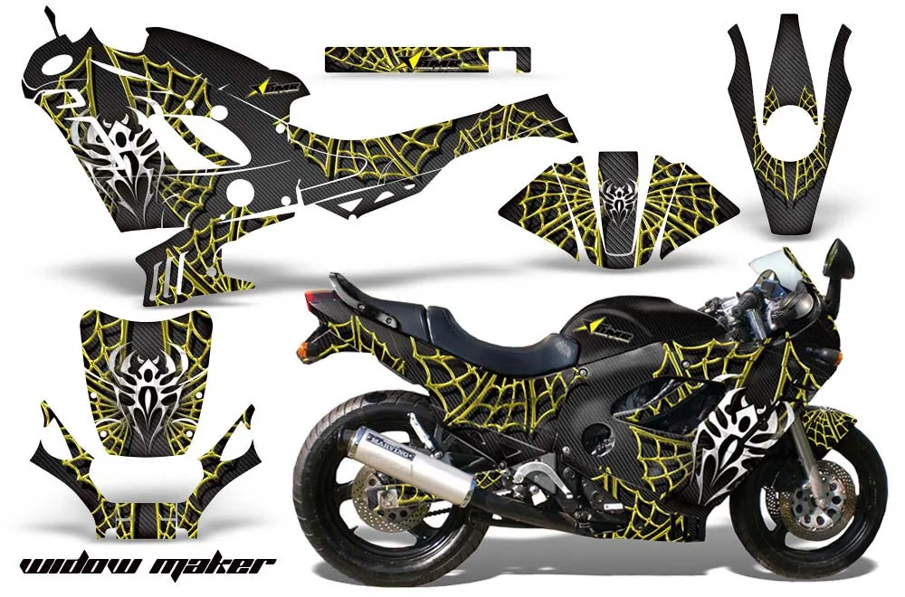Suzuki GSXR 600F / 750F Katana Graphic Kit - 1988-1997 Widow Maker Yellow
