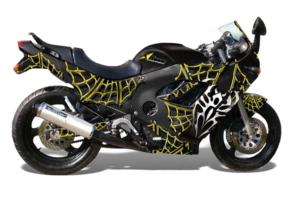 Suzuki GSXR 600F / 750F Katana Graphic Kit - 1988-1997 Widow Maker Yellow