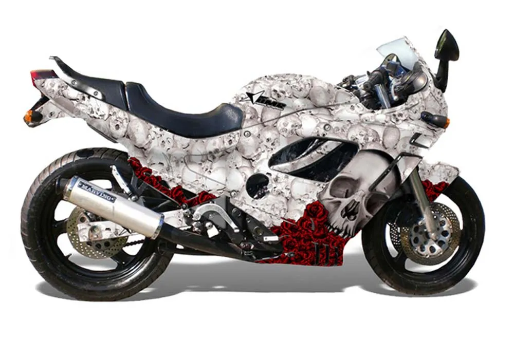 Suzuki GSXR 600F / 750F Katana Graphic Kit - 1988-1997 Bone Collector White