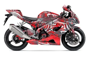 Suzuki GSXR 1000 Graphic Kit - 2005-2006 Deaden Red