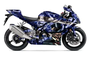 Suzuki GSXR 1000 Graphic Kit - 2005-2006 Mad Hatter Blue