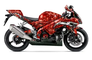 Suzuki GSXR 1000 Graphic Kit - 2005-2006 Reaper Red