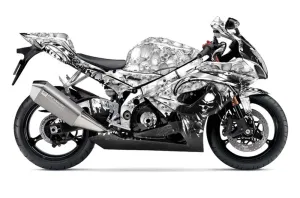Suzuki GSXR 1000 Graphic Kit - 2005-2006 Reaper White