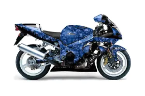 Suzuki GSXR 1000 Street Bike Graphic Kit - 2001-2002 Reaper Blue