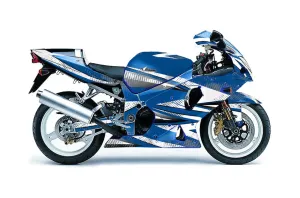 Suzuki GSXR 1000 Street Bike Graphic Kit - 2001-2002 Slash Blue