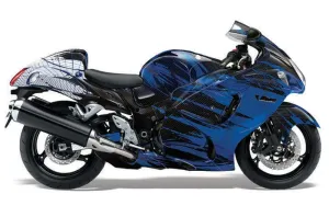 Suzuki GSXR 1300 Hayabusa Graphic Kit - 2008-2020 Carbon X Red