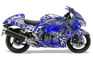 Suzuki GSXR 1300 Hayabusa Graphic Kit - 2008-2020 Deaden Blue