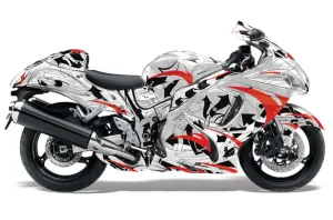 Suzuki GSXR 1300 Hayabusa Graphic Kit - 2008-2020 Expo Red