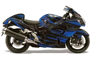 Suzuki GSXR 1300 Hayabusa Graphic Kit - 2008-2020 Nuke Blue