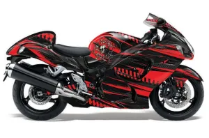 Suzuki GSXR 1300 Hayabusa Graphic Kit - 2008-2020 Nuke Red