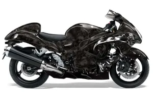 Suzuki GSXR 1300 Hayabusa Graphic Kit - 2008-2020 Reaper Black