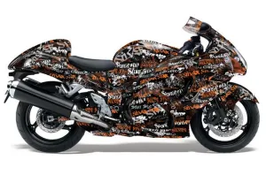 Suzuki GSXR 1300 Hayabusa Graphic Kit - 2008-2020 Silver Star Silver Haze