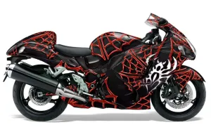 Suzuki GSXR 1300 Hayabusa Graphic Kit - 2008-2020 Widow Maker Red
