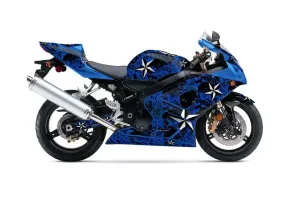 Suzuki GSXR 600 / 750 Graphic Kit - 2004-2005 Northstar Blue