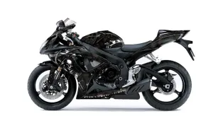Suzuki GSXR 600 / 750 Graphic Kit - 2006-2007 Reaper Black