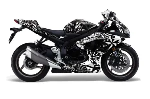 Suzuki GSXR 600 / 750 Graphic Kit - 2008-2010 North Star White
