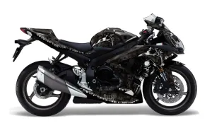 Suzuki GSXR 600 / 750 Graphic Kit - 2008-2010 Reaper Black