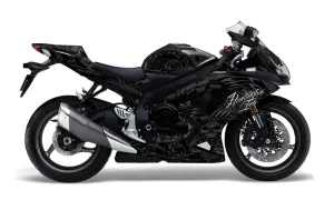 Suzuki GSXR 600 / 750 Graphic Kit - 2008-2010 Skulls N Hammers Silver