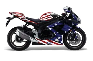 Suzuki GSXR 600 / 750 Graphic Kit - 2008-2010 Stars n Stripes