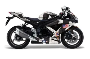 Suzuki GSXR 600 / 750 Graphic Kit - 2008-2010 T Bomber Black