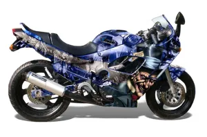 Suzuki GSXR 600F / 750F Katana Graphic Kit - 1988-1997 Mad Hatter Blue