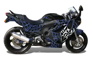 Suzuki GSXR 600F / 750F Katana Graphic Kit - 1988-1997 Widow Maker Blue