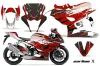 Suzuki GSXR 1000 Graphic Kit - 2005-2006 Carbon X Red