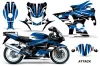 Suzuki GSXR 1000 Street Bike Graphic Kit - 2001-2002 Attack Blue