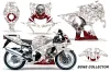 Suzuki GSXR 1000 Street Bike Graphic Kit - 2001-2002 Bone Collector White