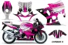 Suzuki GSXR 1000 Street Bike Graphic Kit - 2001-2002 Carbon X Pink