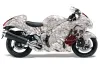Suzuki GSXR 1300 Hayabusa Graphic Kit - 2008-2020 Bone Collector White