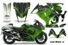 Suzuki GSXR 1300 Hayabusa Graphic Kit - 2008-2020 Carbon X Green