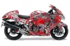 Suzuki GSXR 1300 Hayabusa Graphic Kit - 2008-2020 Deaden Red