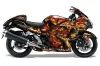 Suzuki GSXR 1300 Hayabusa Graphic Kit - 2008-2020 Firestorm Black