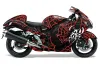 Suzuki GSXR 1300 Hayabusa Graphic Kit - 2008-2020 Widow Maker Red