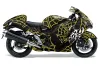 Suzuki GSXR 1300 Hayabusa Graphic Kit - 2008-2020 Widow Maker Yellow