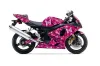 Suzuki GSXR 600 / 750 Graphic Kit - 2004-2005 Butterflies Pink