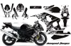 Suzuki GSXR 600 / 750 Graphic Kit - 2004-2005 Diamond Flames Black