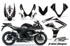 Suzuki GSXR 600 / 750 Graphic Kit - 2006-2007 Tribal Flames Black