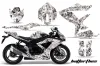Suzuki GSXR 600 / 750 Graphic Kit - 2008-2010 Butterflies White