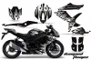 Suzuki GSXR 600 / 750 Graphic Kit - 2008-2010 Diamond Flames Black