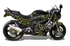 Suzuki GSXR 600F / 750F Katana Graphic Kit - 1988-1997 Widow Maker Yellow