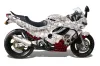 Suzuki GSXR 600F / 750F Katana Graphic Kit - 1988-1997 Bone Collector White