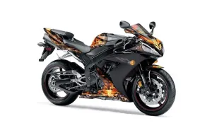 Yamaha R1 Graphic Kit - 2004-2005 Firestorm Black
