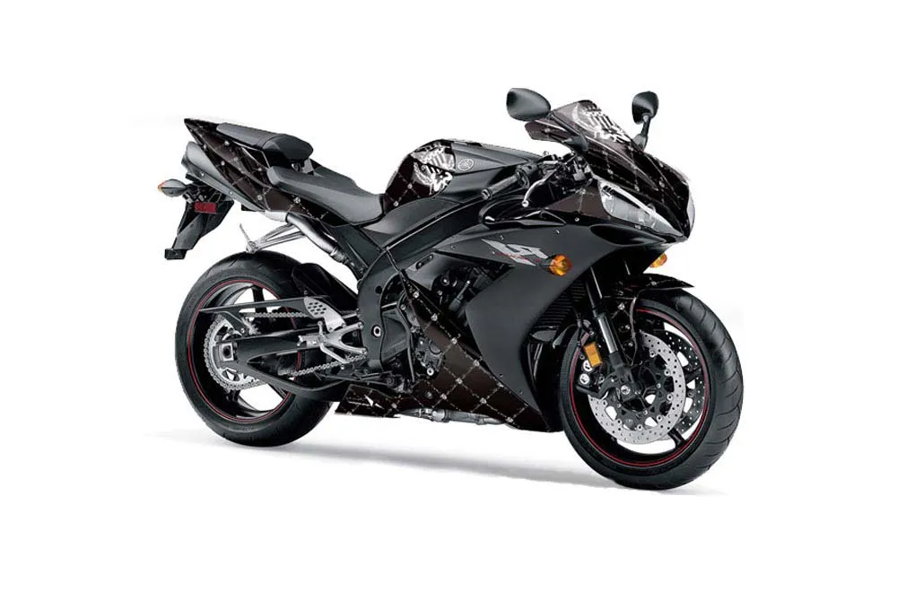 Yamaha R1 Graphic Kit - 2004-2005 Silver Star Reloaded Black