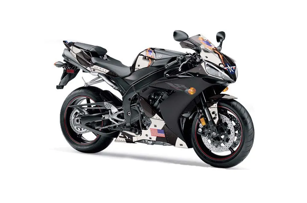 Yamaha R1 Graphic Kit - 2004-2005 T Bomber Black